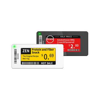 2,66 inch meertalige elektronische plankrandlabels slanke serie