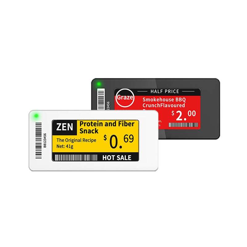 2,66 inch meertalige elektronische plankrandlabels slanke serie