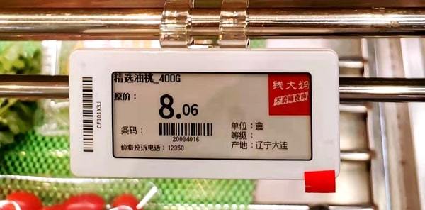 ESL Tag Verticale clip voor metalen hanger