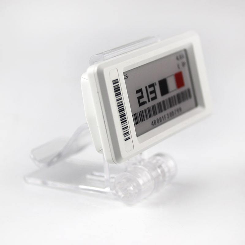 Digitale planklabel verticale clip voor plat oppervlak