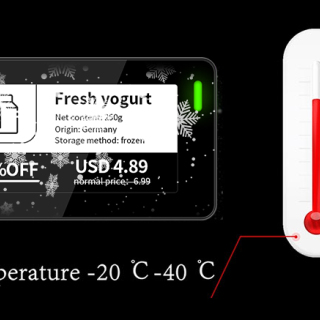 2,13 inch meertalige vriezer digitaal planklabel waterdicht