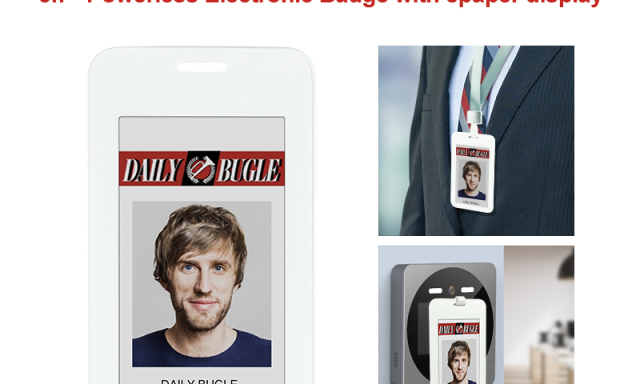 Introductie van onze revolutionaire e-paper-badge
