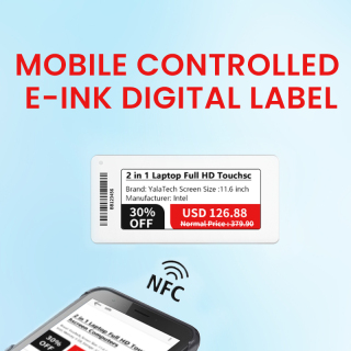 Mobiel gestuurd E-ink Digital Label 2.13inch