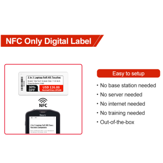 NFC digitaal label 3,5 inch