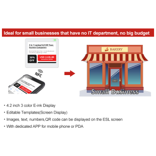 NFC digitaal prijskaartje 4,2 inch